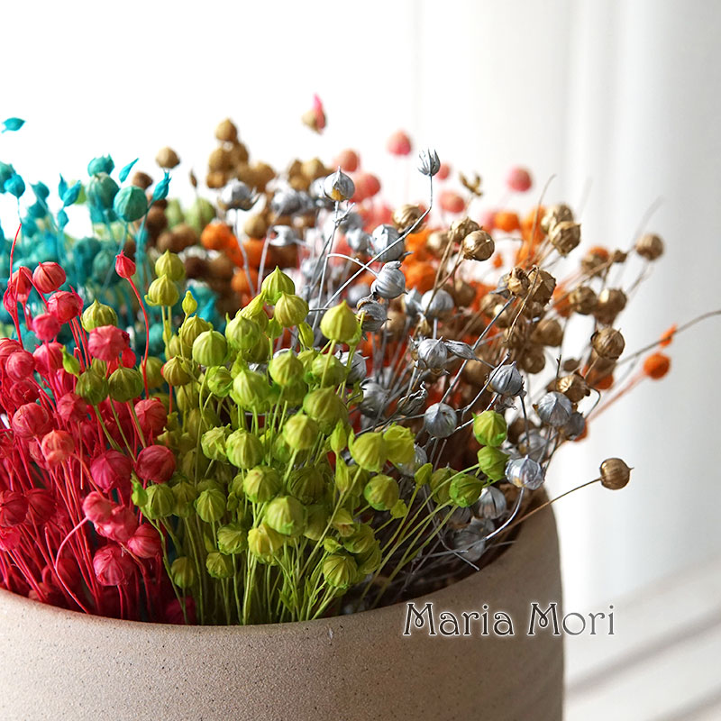 Dried Flower Bulk - Bougies parfumées séchées colorées, haricots de