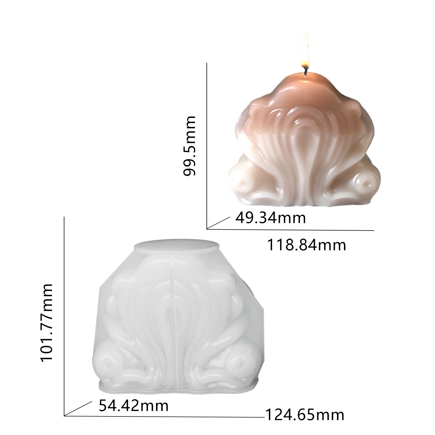 Resin Ocean Wave Mold - Moule en silicone Coquillage Marin pour