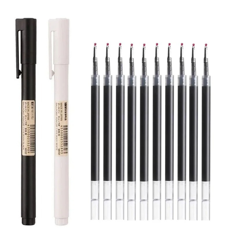 Muji Stationery Gel Pen - Stylos gel à pointe bille noire