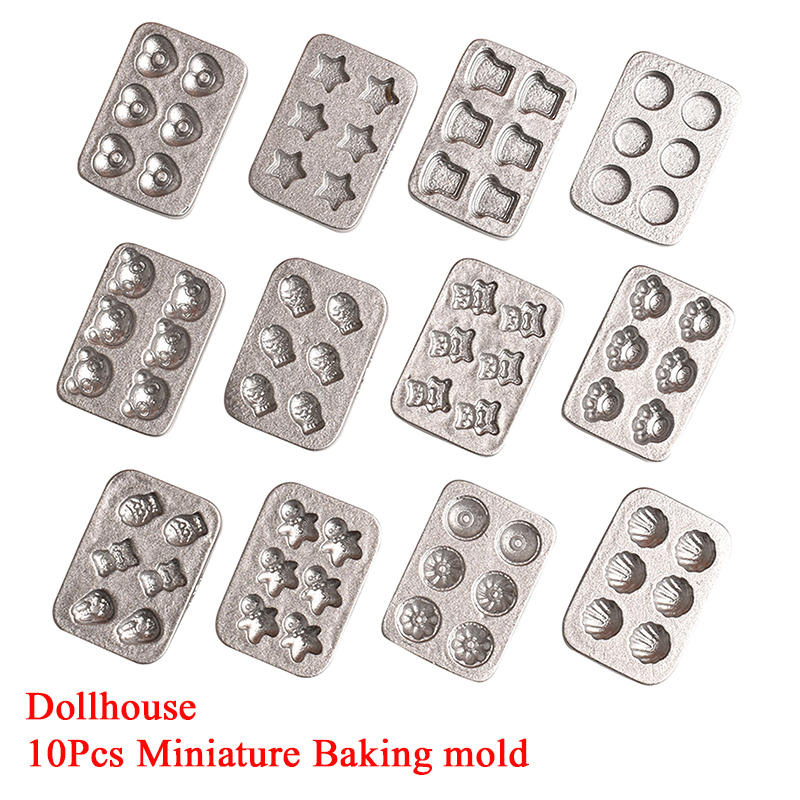 Silicone Mold Tray - 10 pièces maison de poupée Miniature