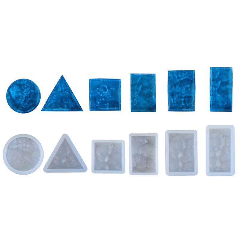 Resin Ocean Wave Mold - Kit de 4 moules en silicone