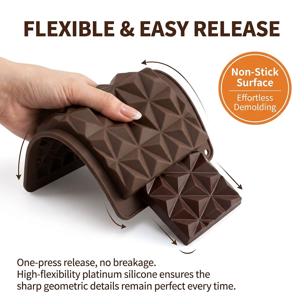 Moule à chocolat en silicone 2 - Silicone Mold Tray avis et prix