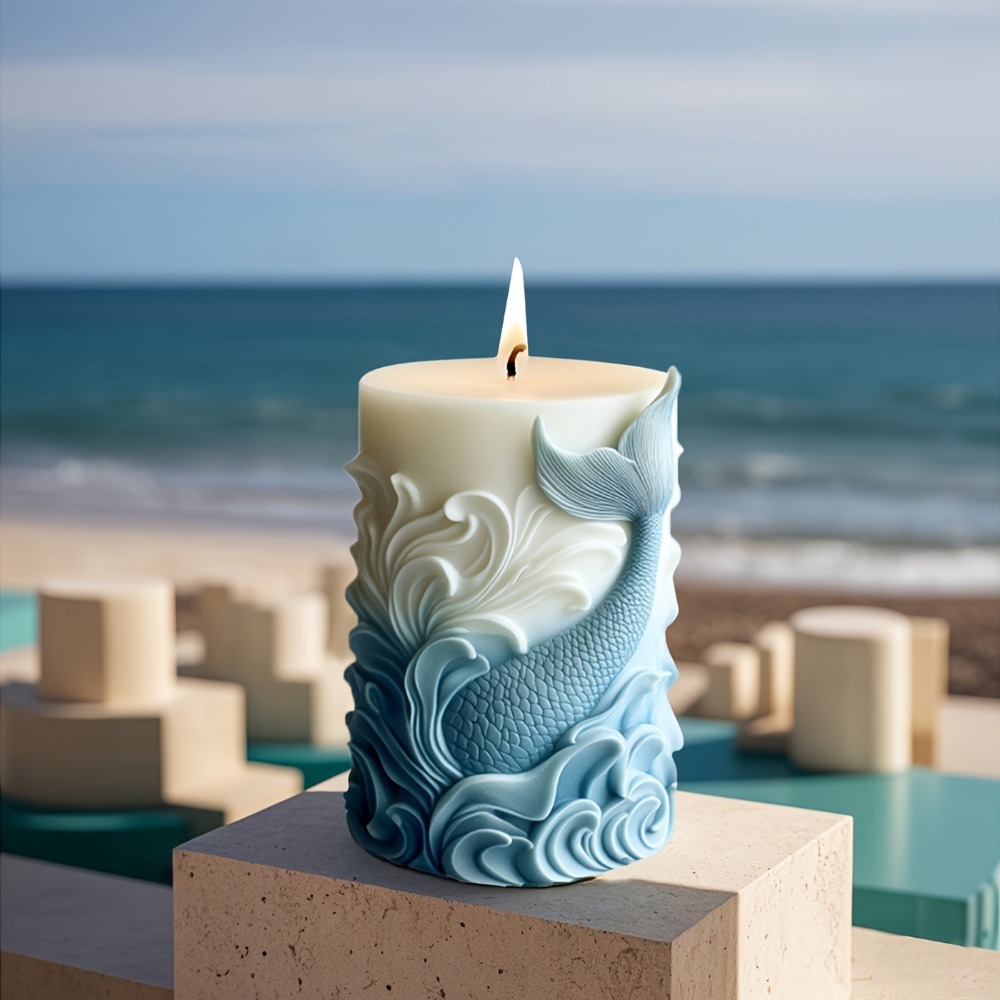 Moule à bougie en Silicone thè - Resin Ocean Wave Mold avis et prix