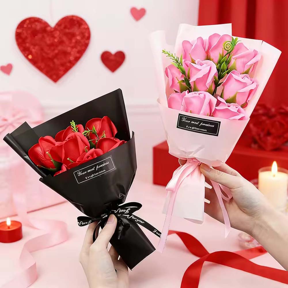 Bouquet de 9 Roses Artificiell - Dried Flower Bulk avis et prix