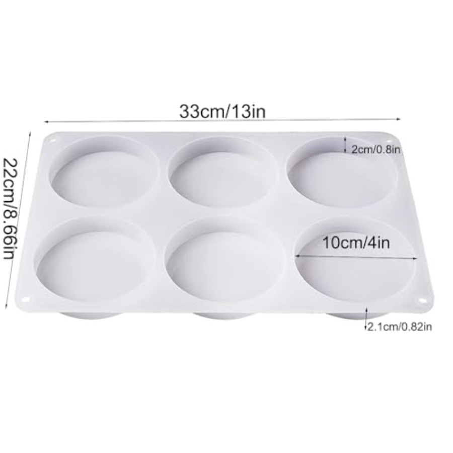 Moule en silicone à 6 cavités  - Coaster Mold Round avis et prix
