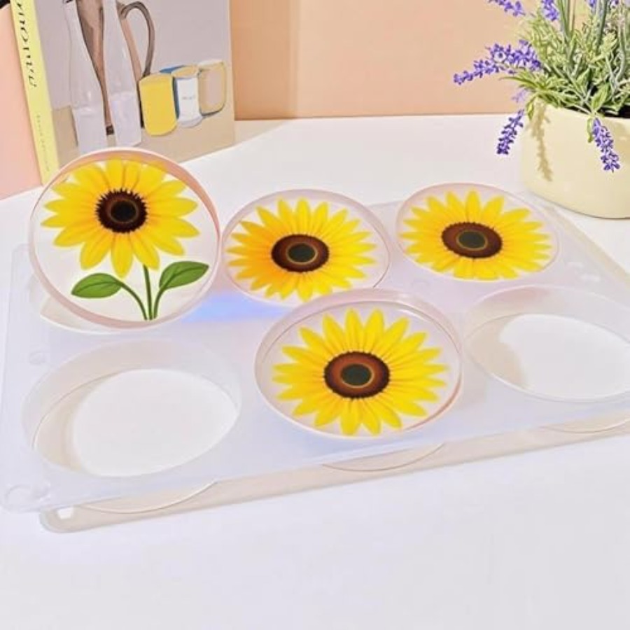 Moule en silicone à 6 cavités  - Coaster Mold Round avis et prix