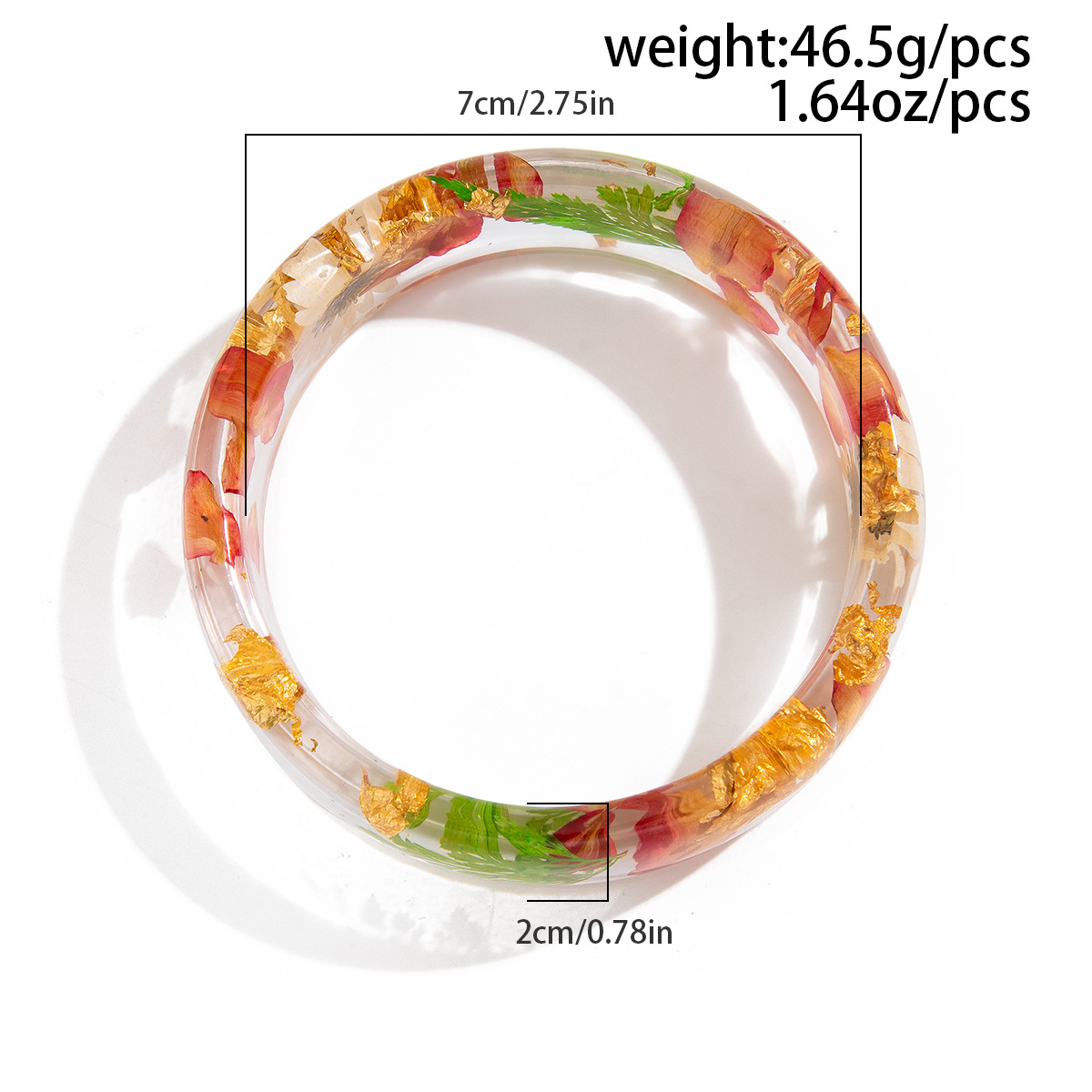 Bracelet Large en Acrylique Tr - Dried Flower Bulk avis et prix