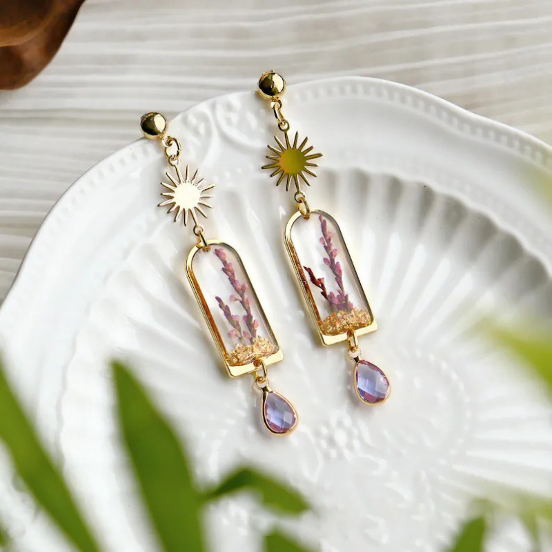 Boucles d'oreilles uniques en  - Dried Flower Bulk avis et prix